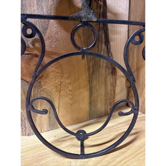 ROOSTER HOOK WALL IRON HANGER BROWN DECORATION - Picture 4 of 10